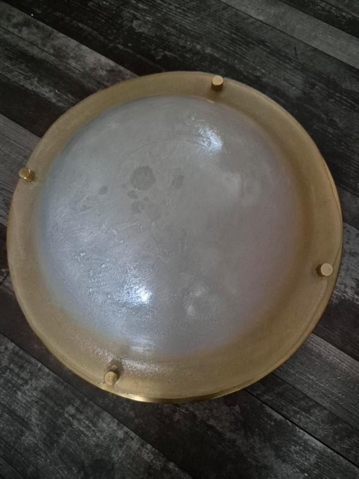 Glashütte Limburg Plafondlamp Murano Glas '70, Huis en Inrichting, Lampen | Plafondlampen, Glas, Ophalen of Verzenden