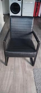 Zwarte fauteuil met comfortabele hoes, Huis en Inrichting, Ophalen of Verzenden