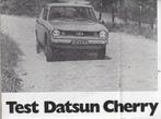 Roadtest DATSUN Cherry, Autovisie 1971., Verzenden, Nieuw, Overige merken, Autovisie