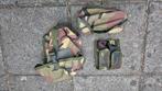 Lot woodland pouches, Ophalen of Verzenden, Landmacht, Nederland, Embleem of Badge