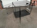 Hondenbench groot 117 x 70 x 79 cm incl voer/drinkbakje, Dieren en Toebehoren, Ophalen, Zo goed als nieuw, 110 cm of meer, 65 tot 100 cm