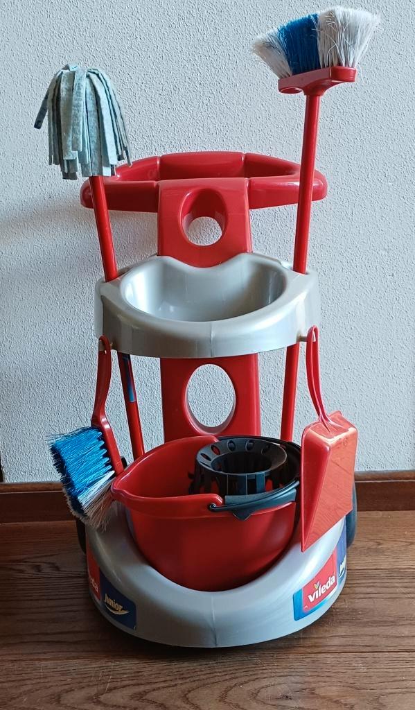 Vileda - schoonmaaktrolley, Kinderen en Baby's, Speelgoed | Educatief en Creatief, Zo goed als nieuw, Ontdekken, Ophalen