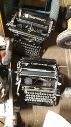 2 antieke typemachine Underwood en Continental, Gebruikt, Ophalen of Verzenden