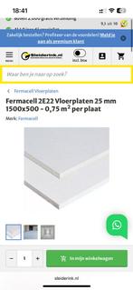 5 Fermacell Vloerplaten 25mm - Geschikt voor Vloerverwarming, Ophalen, Nieuw, Overige materialen, 20 tot 50 mm
