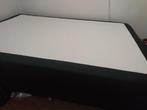 boxspring 140x200 cm met aluminium pootjes, Zwart, Tweepersoons, Straks modern, 200 cm