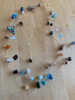 Leuke zomerse Ketting met edelsteentjes & faux pareltjes zga, Ophalen of Verzenden, Zo goed als nieuw, Overige materialen, Met edelsteen