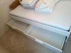 Bed met lades 90x200, Huis en Inrichting, Slaapkamer | Bedden, Ophalen, 90 cm, Eenpersoons, Wit