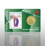 Coincard 46 met Postzegel Vaticaan 2023, Ophalen of Verzenden, Vaticaanstad, 50 cent, Setje