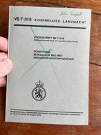 KL Defensie landmacht MAG infrarood kijker schiettabel wapen, Verzenden, Nederland, Embleem of Badge, Landmacht