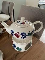 Boerenbond theepot met theelichtje, Ophalen of Verzenden, Gebruikt, Overige stijlen, Overige typen