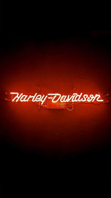 HARLEY DAVIDSON - GLAS NEON SIGN beschikbaar voor biedingen