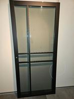 Staallookdeur zwart met rookglas, Ophalen, Zo goed als nieuw