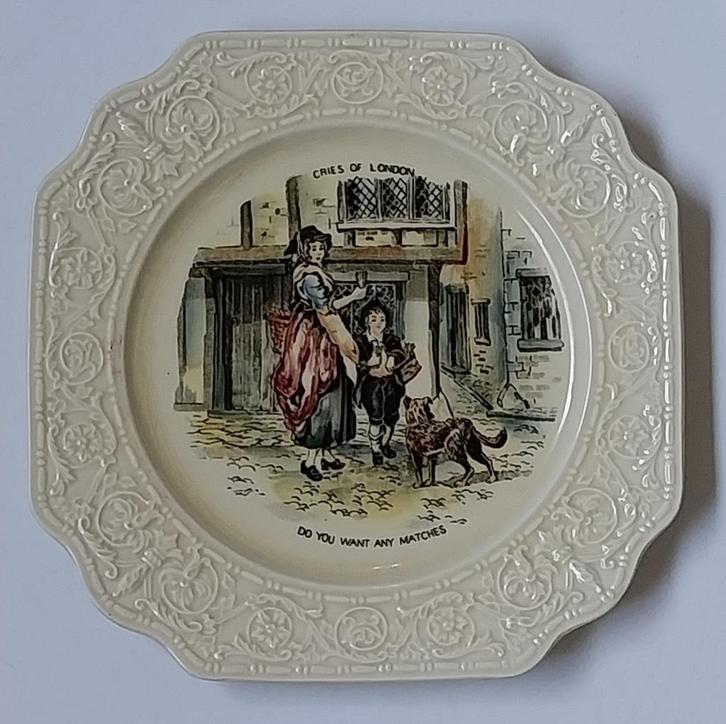 Bord van Crown Devon Fieldings - Cries Of London, jaren ‘60, Antiek en Kunst, Antiek | Wandborden en Tegels, Ophalen of Verzenden