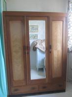 Art  Deco Linnenkast, echt hout, passpiegel, i.g.st., Ophalen