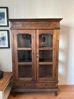 Antieke vitrinekast, Huis en Inrichting, Ophalen of Verzenden, 25 tot 50 cm, 150 tot 200 cm