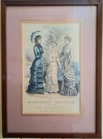 2 Franse mode schilderijen 1880, Antiek en Kunst, Ophalen of Verzenden