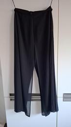Schitterende zwarte broek met sierlijke voile!!, Maat 38/40 (M), Zwart, Ophalen of Verzenden, Zo goed als nieuw