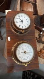 Antieke Barometer & Klok Set, Ophalen of Verzenden
