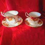 Vintage Royal Albert kopjes en schotels, dames en heren., Ophalen of Verzenden
