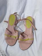 Gave lichtroze sandalen met hak. Mt 37. Merk Alain Manoukian, ., Ophalen of Verzenden, ., Roze