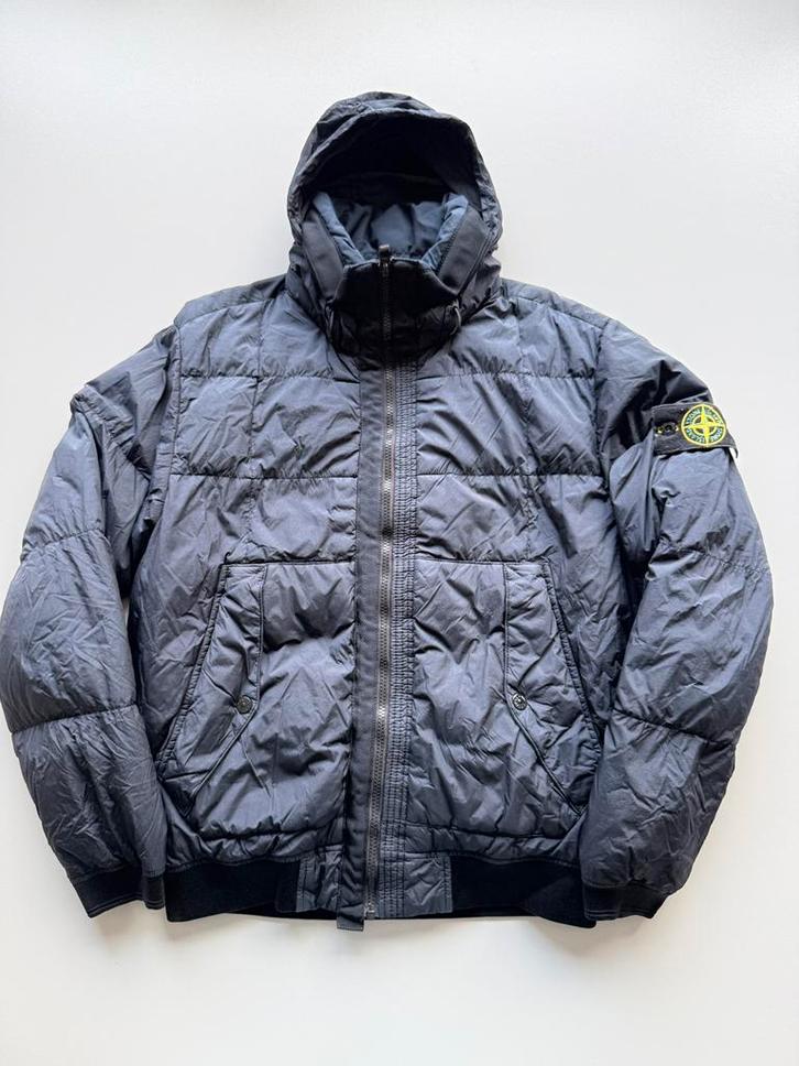 Stone island garment dyed jas s, Kleding | Heren, Jassen | Winter, Gedragen, Maat 46 (S) of kleiner, Zwart, Ophalen of Verzenden