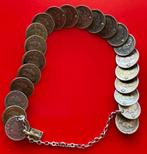 armband met 22 stuivers / 5 cent Willem III, Ophalen, Koning Willem III, Setje, Zilver