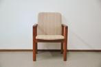 Deense vintage stoel Dyrlund, Huis en Inrichting, Stoelen, Ophalen, Hout, Gebruikt, Bruin