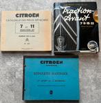3 boeken Citroen Traction Avant onderdelen werkplaatsboek et, Ophalen of Verzenden