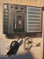 Vintage cassetterecorder inclusief microfoon, N2235. Philips, Audio, Tv en Foto, Cassettedecks, Philips, Ophalen of Verzenden