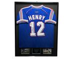 Thierry Henry Frankrijk 1998 gesigneerd ingelijst shirt, Verzamelen, Sportartikelen en Voetbal, Buitenlandse clubs, Soccersignings.nl