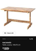 Ikea Tafel NACKANÄS, Ophalen, 100 tot 150 cm, Scandinavisch, 50 tot 100 cm
