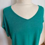 Norah shirt 48 groen met glitter, Kleding | Dames, Grote Maten, Ophalen of Verzenden, Zo goed als nieuw, Groen, Shirt of Top