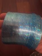 Blauw rainbow glitter slinky, Ophalen, Zo goed als nieuw