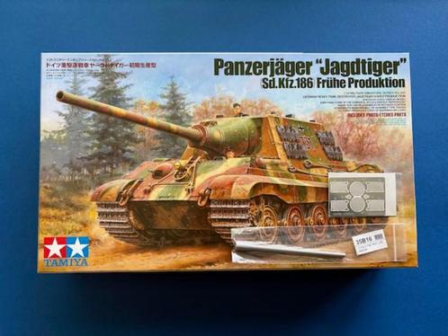 Tamiya	35295	Jagdtiger  	1/35 incl PE & alu loop!, Hobby en Vrije tijd, Modelbouw | Auto's en Voertuigen, Nieuw, Tank, 1:32 tot 1:50