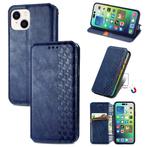 Luxe PU Lederen Wallet Case Set voor iPhone 14 _ Blauw, Verzenden, Nieuw, IPhone 14, Hoesje of Tasje