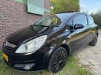 Opel Corsa 1.4-16V Enjoy*2008*Airco|Cruise|Pano|T-Haak, Stof, Gebruikt, Zwart, 4 cilinders