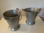 Antiek aluminium melkemmertjes, Ophalen of Verzenden
