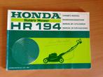 Bedieningshandleiding Honda HR 194, Tuin en Terras, Gebruikt, Ophalen of Verzenden, Cirkelmaaier