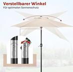 WOLTU Parasol 300 cm, balkonscherm, strandscherm, Ophalen, Nvt., Nieuw, Waterdicht