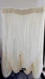 wolkenstore vitrage, Huis en Inrichting, Stoffering | Gordijnen en Lamellen, Gebruikt, 100 tot 150 cm, Ophalen of Verzenden, Crème