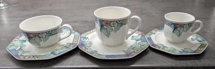 Villeroy en Boch Pasadena - koffie- en theeservies Piekfijn, Huis en Inrichting, Keuken | Servies, Zo goed als nieuw, Kop(pen) en/of Schotel(s)