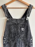 Carhartt tuinbroek bib double knee black stone wash medium, Maat 38/40 (M), Ophalen of Verzenden, Grijs, Carhartt