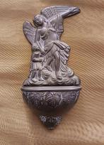 Koperen wijwatervat engel met kindje, Antiek en Kunst, Antiek | Religie, Ophalen of Verzenden