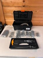 haringen, elastieken e.d. in 3 opbergboxen, Caravans en Kamperen, Kampeeraccessoires, Ophalen, Zo goed als nieuw