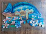 Houten puzzel van Kameleon met figuren 300stukjes A3 formaat, Ophalen of Verzenden, Minder dan 500 stukjes, Zo goed als nieuw