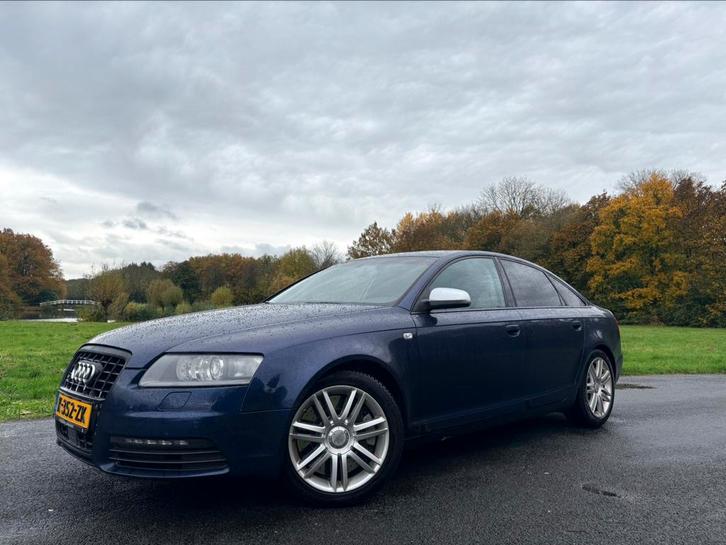 Audi S6 5.2 LAMBO V10 Quattro Sedan 2008 Blauw Youngtimer, Auto's, Audi, Particulier, S6, Adaptive Cruise Control, Airbags, Airconditioning