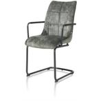 6 Nieuwe Armleuning stoelen, Olijf, Mischa H&H + greep, Huis en Inrichting, Stoelen, Ophalen, Nieuw, Metaal, Vijf, Zes of meer stoelen