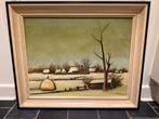 Renaat Demoen : Winterlandschap met boerderij / hooiberg, Antiek en Kunst, Ophalen