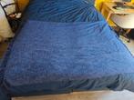Blauwe bed sprei te koop, Huis en Inrichting, Slaapkamer | Beddengoed, Ophalen, Blauw, Tweepersoons, Deken of Dekbed