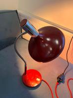 Vintage Rode Tafel Lamp, Huis en Inrichting, Lampen | Tafellampen, Ophalen, Gebruikt, Metaal, Minder dan 50 cm